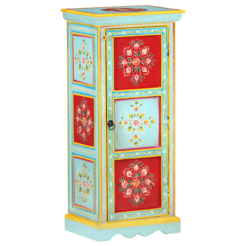 Handbemaltes Highboard Mango Massivholz 90cm
