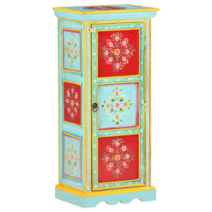 Handbemaltes Highboard Mango Massivholz 90cm