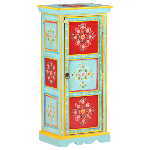 Handbemaltes Highboard Mango Massivholz 90cm