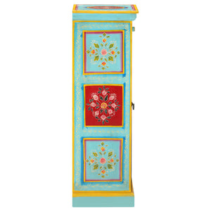 Handbemaltes Highboard Mango Massivholz 90cm