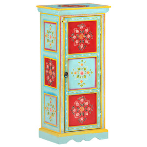 Handbemaltes Highboard Mango Massivholz 90cm