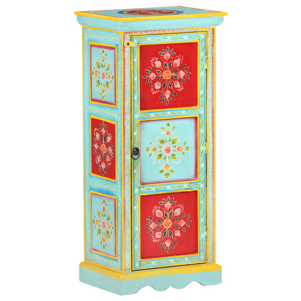 Handbemaltes Highboard Mango Massivholz 90cm