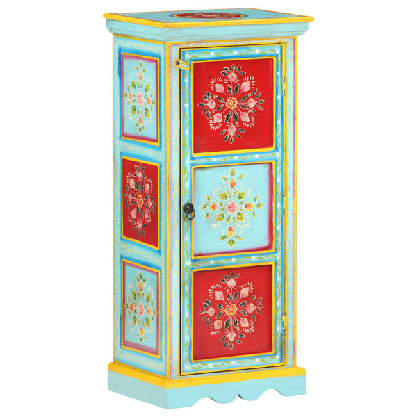 Handbemaltes Highboard Mango Massivholz 90cm
