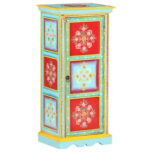 Handbemaltes Highboard Mango Massivholz 90cm