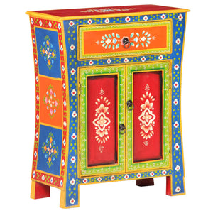 Handbemaltes Sideboard Mango Massivholz 60 cm