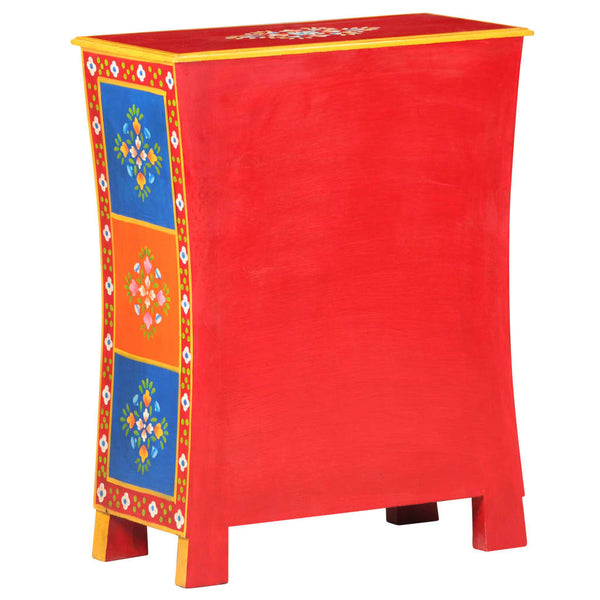 Handbemaltes Sideboard Mango Massivholz 60 cm