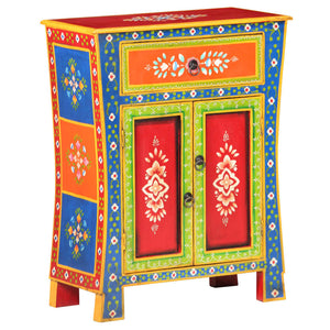 Handbemaltes Sideboard Mango Massivholz 60 cm