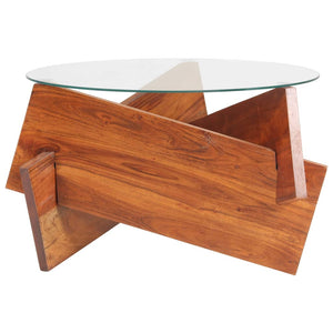 Couchtisch Akazie Massivholz 60 cm