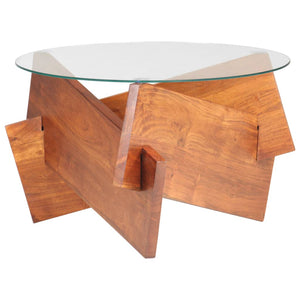 Couchtisch Akazie Massivholz 60 cm