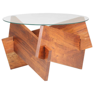 Couchtisch Akazie Massivholz 60 cm