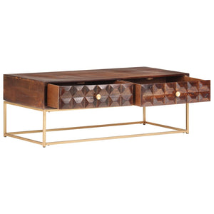Massivholz Couchtisch Mango 112x50 cm