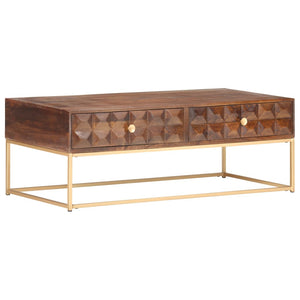 Massivholz Couchtisch Mango 112x50 cm