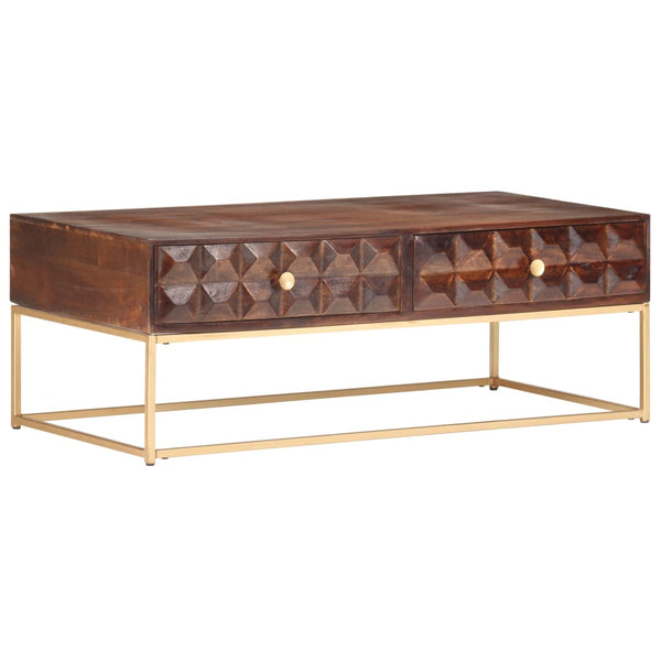 Massivholz Couchtisch Mango 112x50 cm