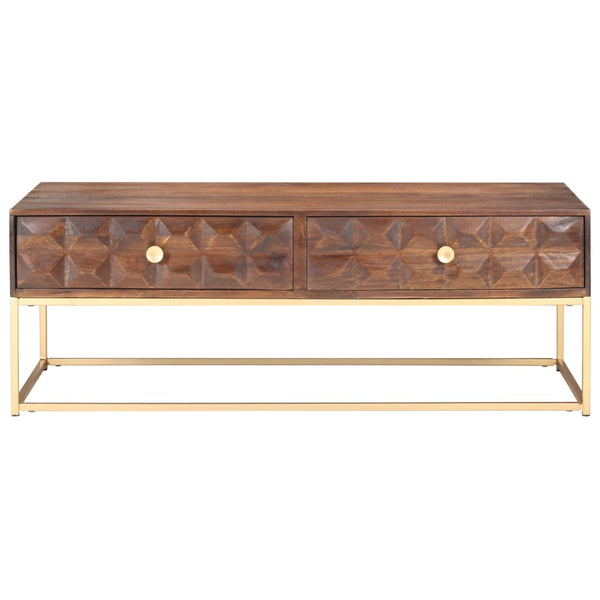 Massivholz Couchtisch Mango 112x50 cm