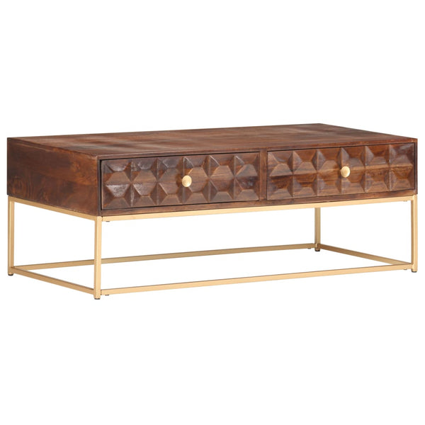 Massivholz Couchtisch Mango 112x50 cm