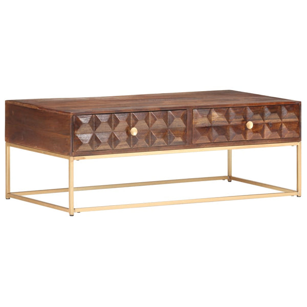 Massivholz Couchtisch Mango 112x50 cm