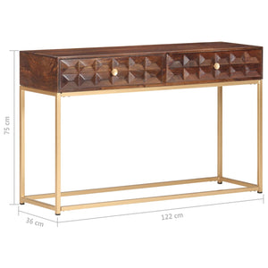 Konsolentisch Mango Massivholz 122 cm