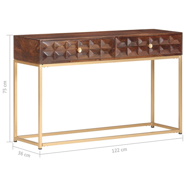 Konsolentisch Mango Massivholz 122 cm