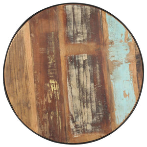Schwarzer Couchtisch Altholz 68x68 cm