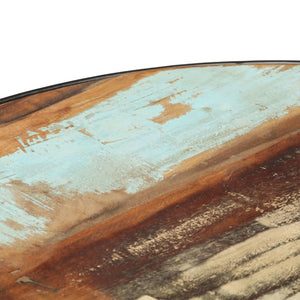 Schwarzer Couchtisch Altholz 68x68 cm