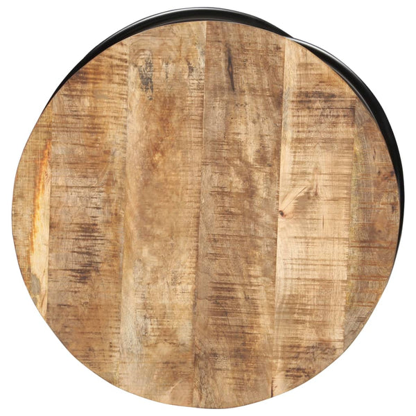 Schwarzer Couchtisch Mango Massivholz 60x60 cm