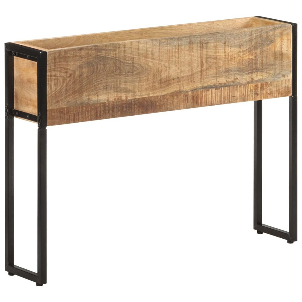 Pflanzkübel aus Mangoholz, 90 cm