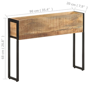 Pflanzkübel aus Mangoholz, 90 cm