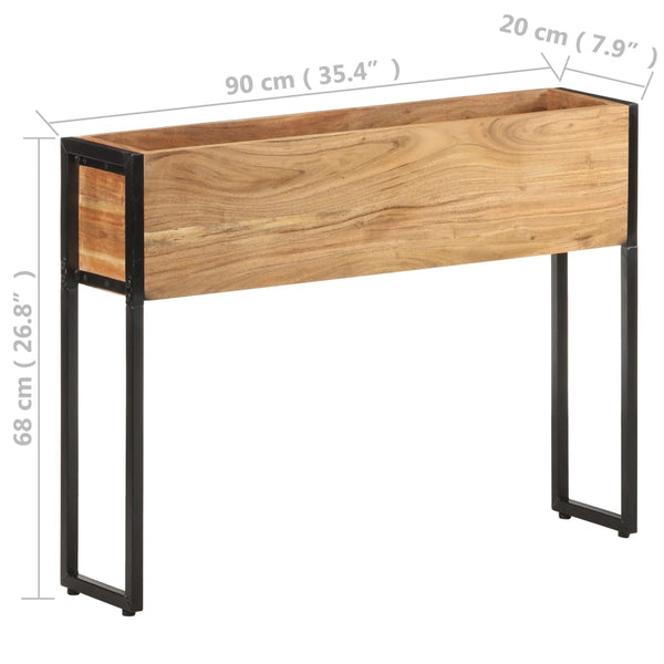 Akazien Mangoholz Pflanzkübel 90x20x68 cm