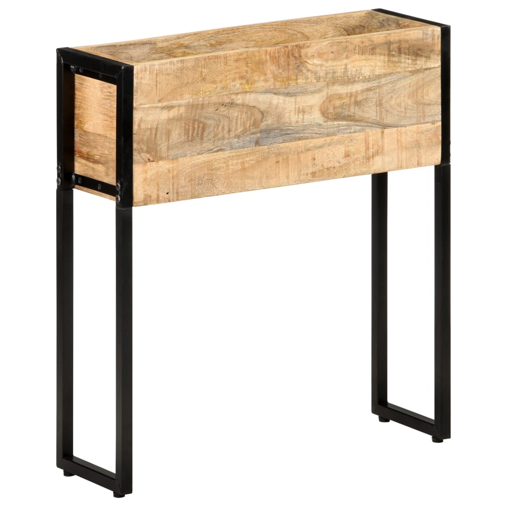 Pflanzkübel aus Mangoholz, 60 cm