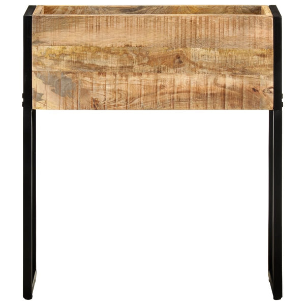 Pflanzkübel aus Mangoholz, 60 cm