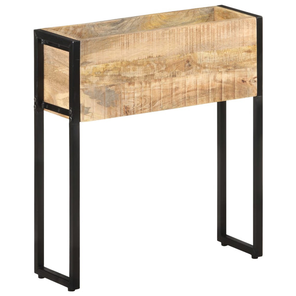 Pflanzkübel aus Mangoholz, 60 cm