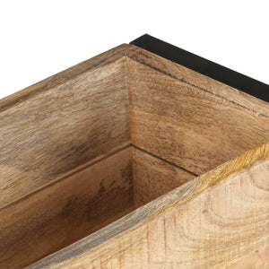 Pflanzkübel aus Mangoholz, 60 cm