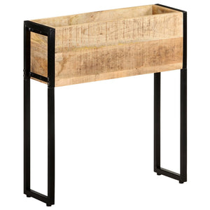 Pflanzkübel aus Mangoholz, 60 cm