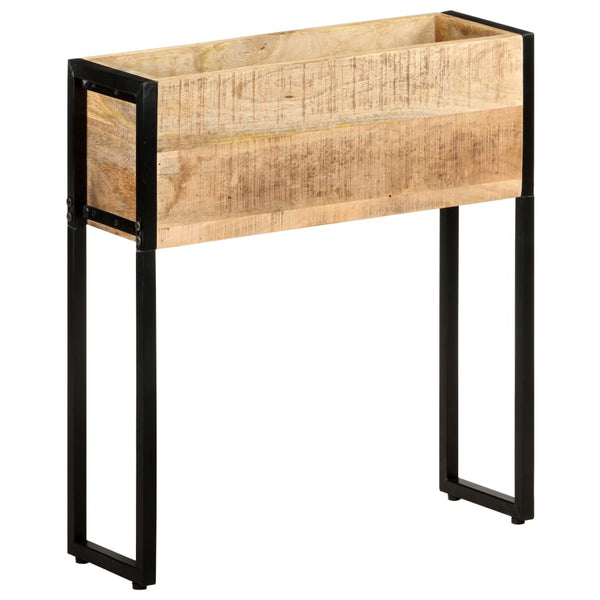 Pflanzkübel aus Mangoholz, 60 cm