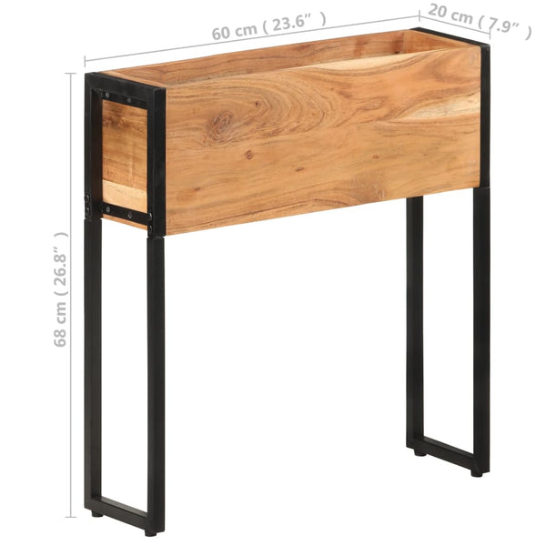 Akazie Pflanzkübel 60x20x68 cm
