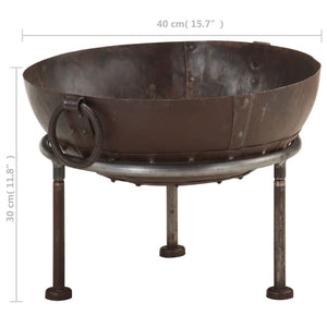 Rustikale Feuerstelle Eisen Ø 40cm