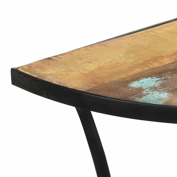 Beistelltisch aus recyceltem Massivholz, 110 cm