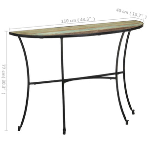 Beistelltisch aus recyceltem Massivholz, 110 cm