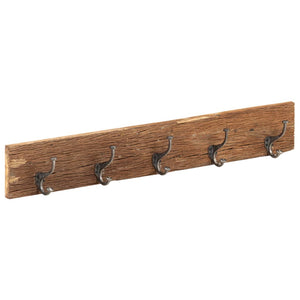 Hakenleiste Recyceltes Holz 5 Haken 100cm