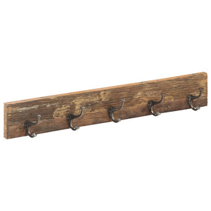 Hakenleiste Recyceltes Holz 5 Haken 100cm