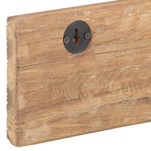 Hakenleiste Recyceltes Holz 5 Haken 100cm
