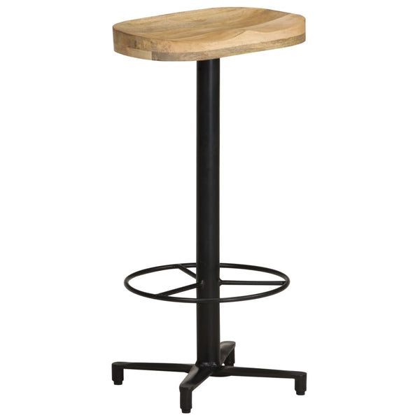 Barhocker 2er Set Mango Massivholz 76cm