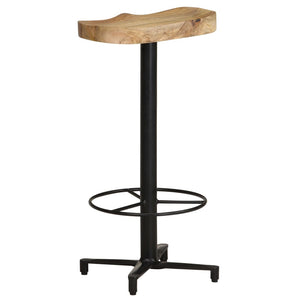 Barhocker 2er Set Mango Massivholz 76cm