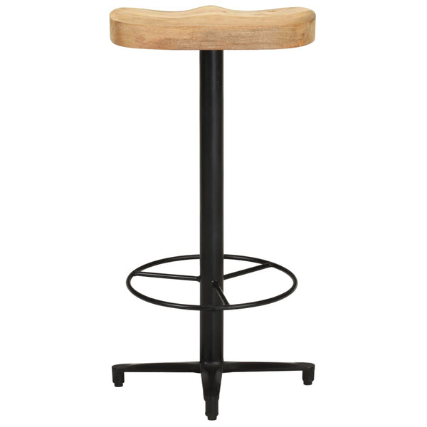 Barhocker 2er Set Mango Massivholz 76cm