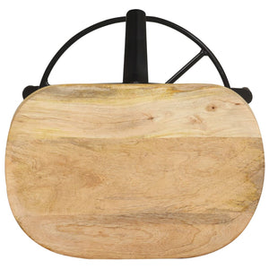 Barhocker 2er Set Mango Massivholz 76cm