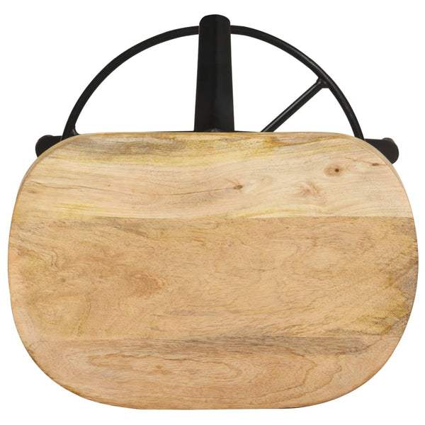 Barhocker 2er Set Mango Massivholz 76cm