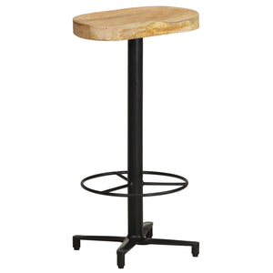 Barhocker 2er Set Mango Massivholz 76cm