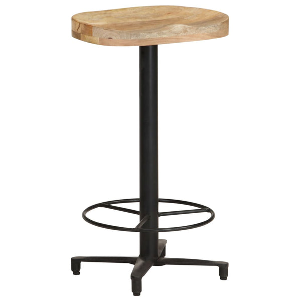 vidaXL Tabourets de bar 2 pcs 66 cm Bois de manguier massif