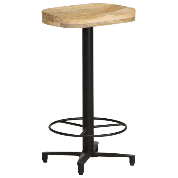 vidaXL Tabourets de bar 2 pcs 66 cm Bois de manguier massif