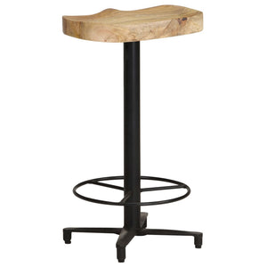 vidaXL Tabourets de bar 2 pcs 66 cm Bois de manguier massif